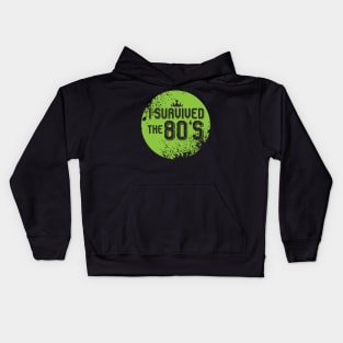 I Survived The 80's Kids Hoodie